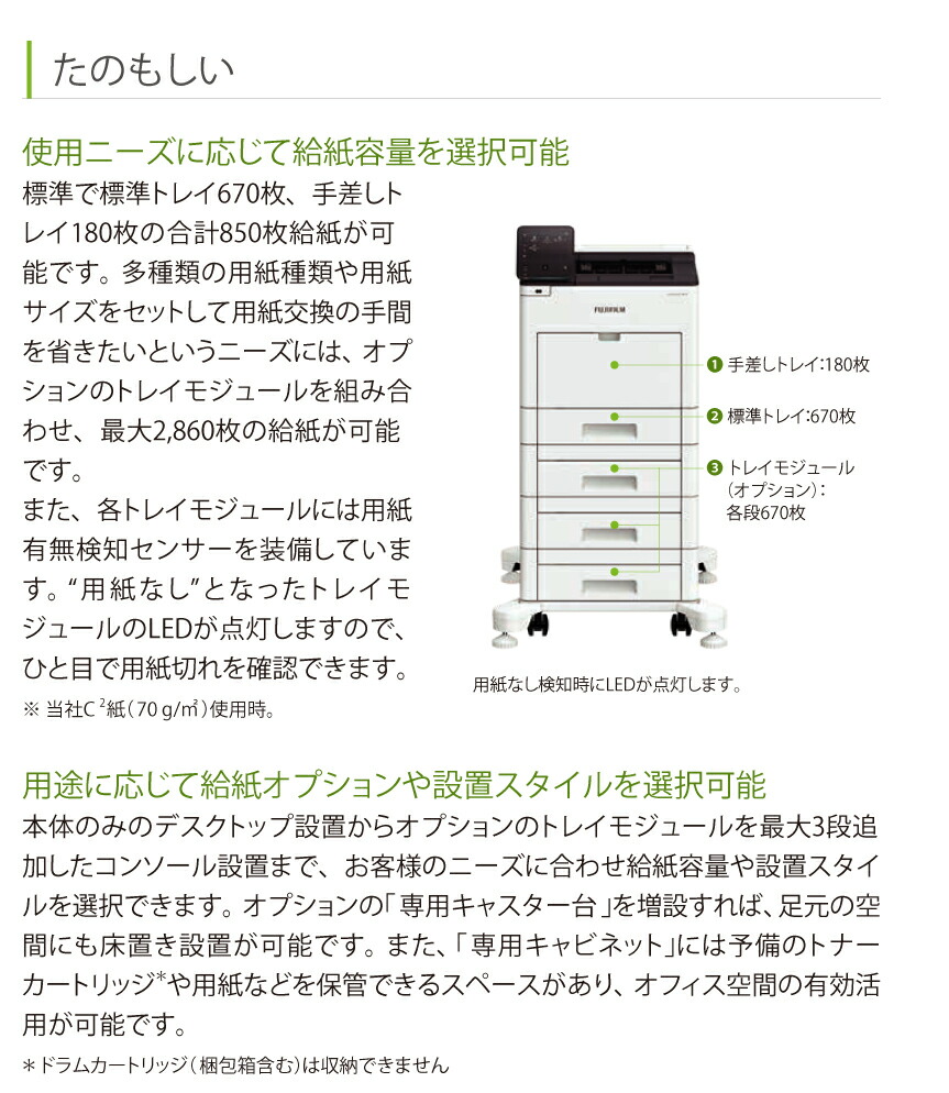 FUJIFILM 富士フイルム A4モノクロプリンター ApeosPrint 4830