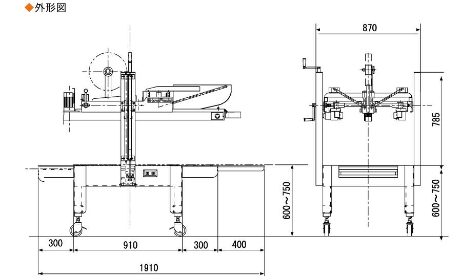 ストラパック 封函機 標準機 AS-323 (重量:約180kg) : トップジャパン 