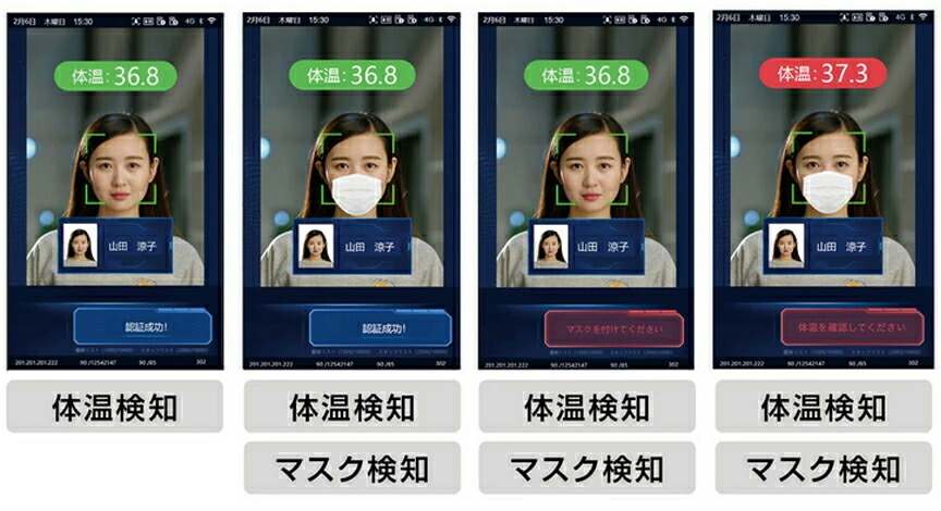 MINI AI体温検知カメラ DG-T102 | ダイワ通信 Face Four mini
