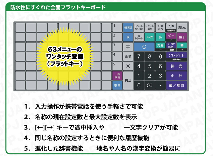 224届いてすぐ使える設定無料FS-700飲食向東芝テックインボイス