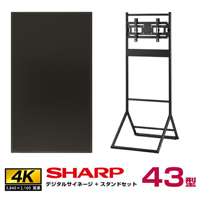 �y�Z�b�g���i�z�V���[�v 4k�Ή� �f�W�^���T�C�l�[�W 43�^ PN-HW432 �n���~�H�Y �����C�[�[���^�C�v �X�^���h(XS-34) SHARP