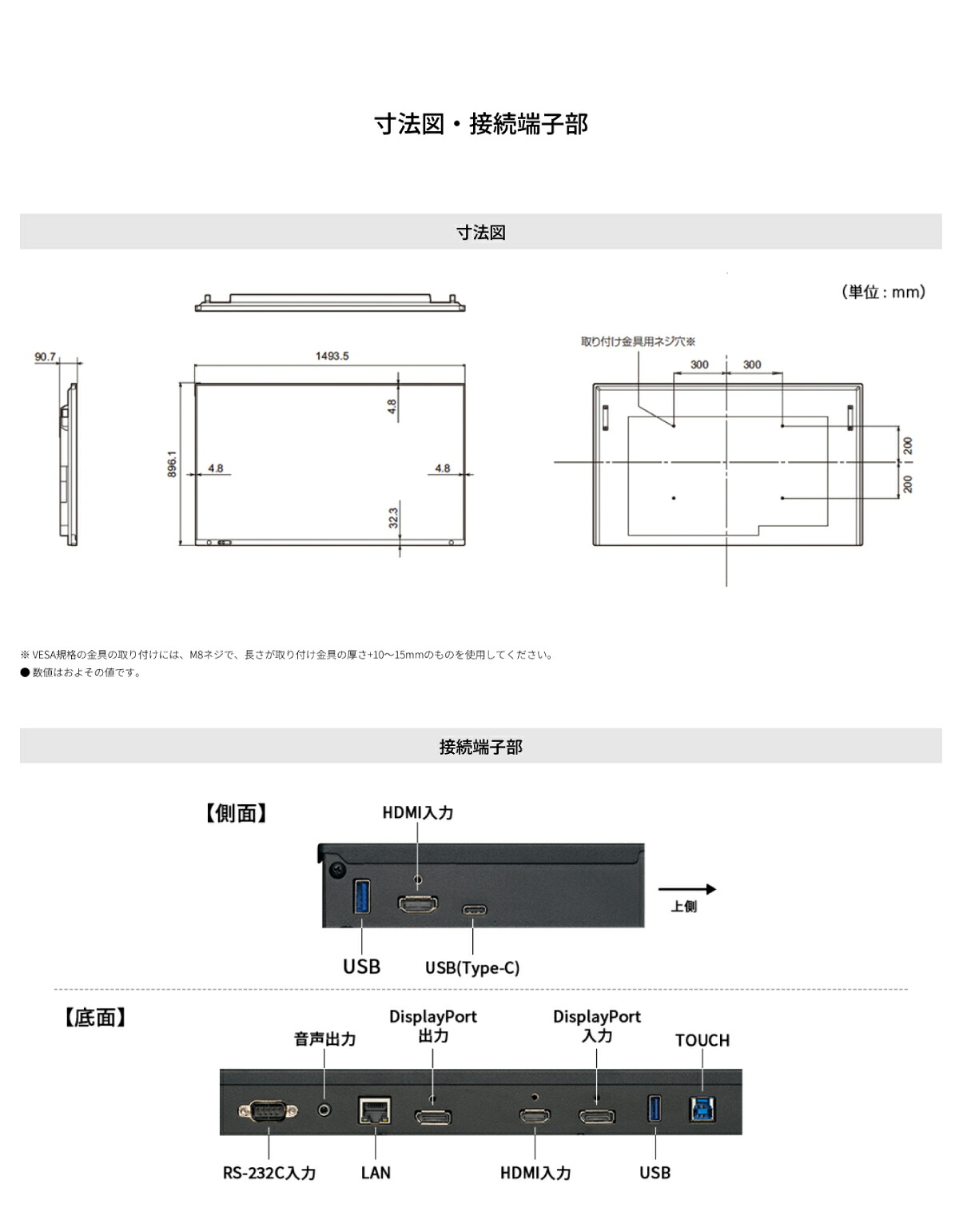 SHARP（シャープ） タッチディスプレイ4K BIG PAD 65型 PN-LA652 本体