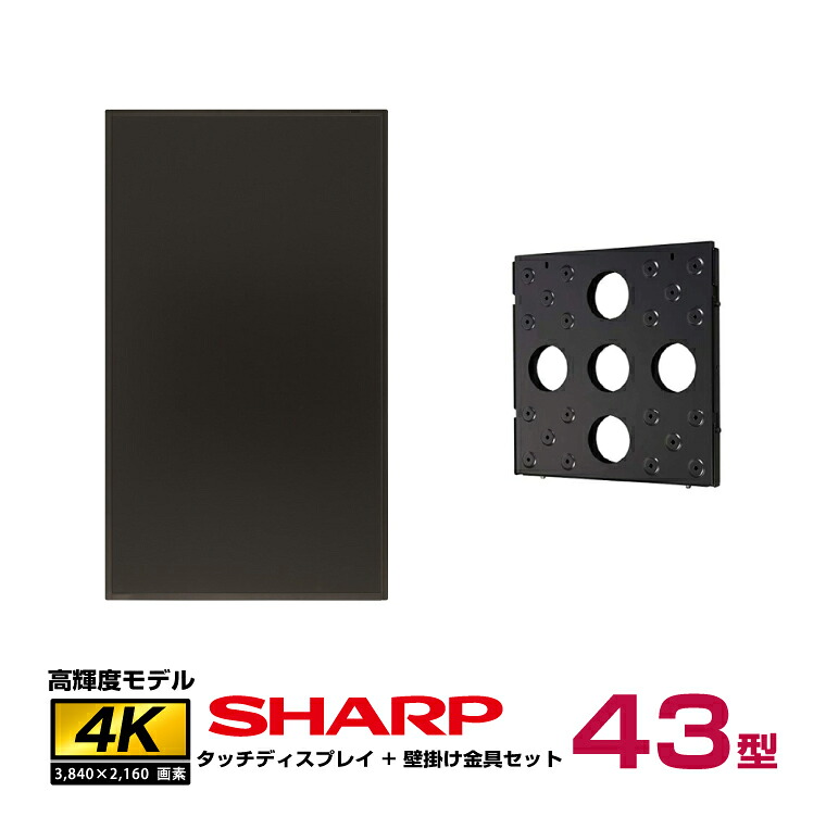 �\���t(11�����{���ח\��) �y�Z�b�g���i�z�V���[�v SHARP �^�b�`�f�B�X�v���C4K BIG PAD 43�^ PN-LM431 �Ǌ|���� ST-WM50