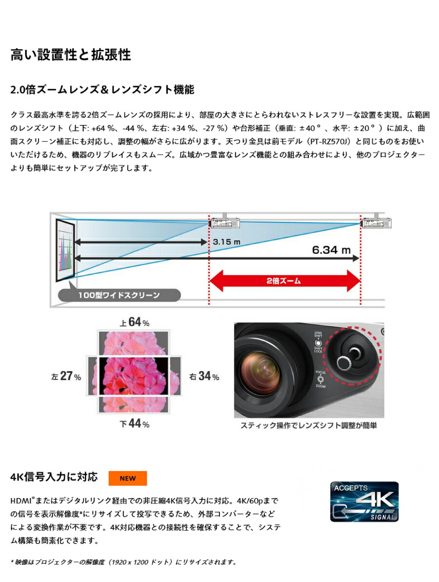 Panasonic（パナソニック） (受注生産品) DLPプロジェクター PT