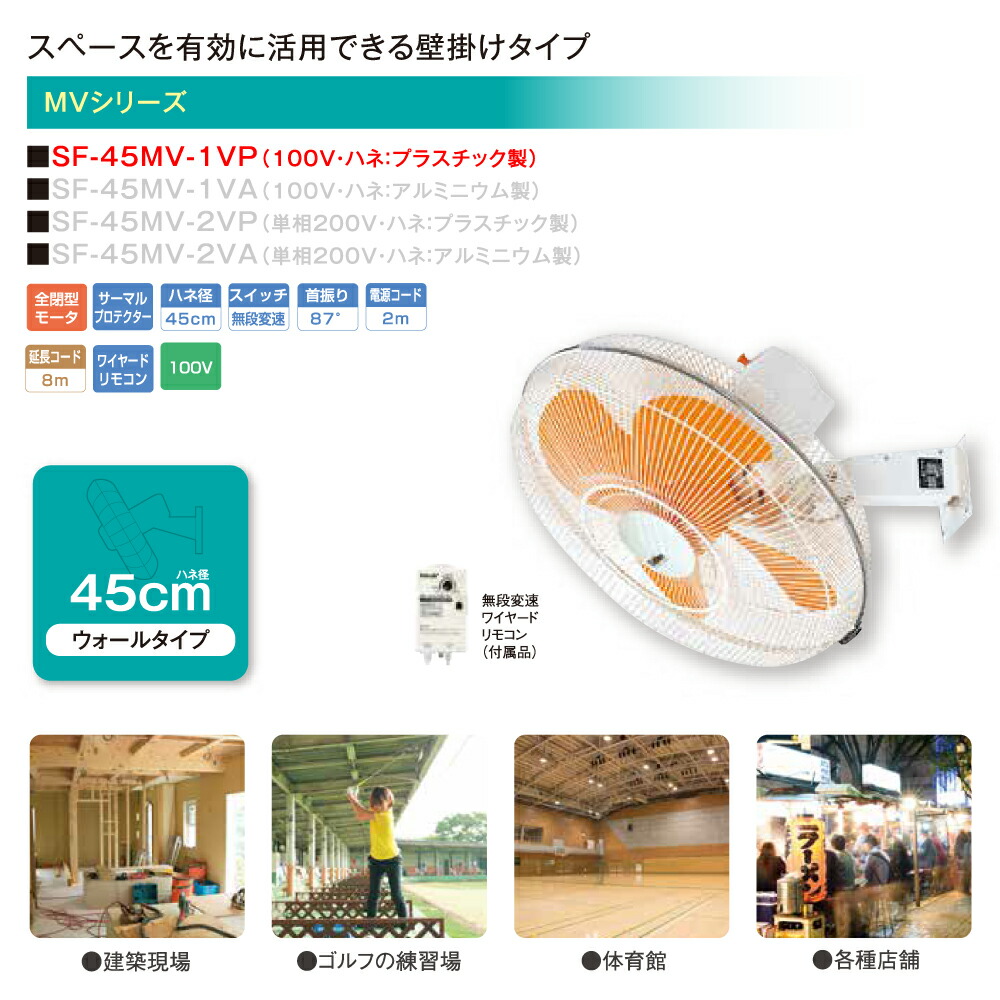 いのしし◆業務用　扇風機スイデン ウォール扇無段変速式SF-45MV-2V いのしし◇業務用 扇風機スイデン ウォール扇無段変速式SF-45MV