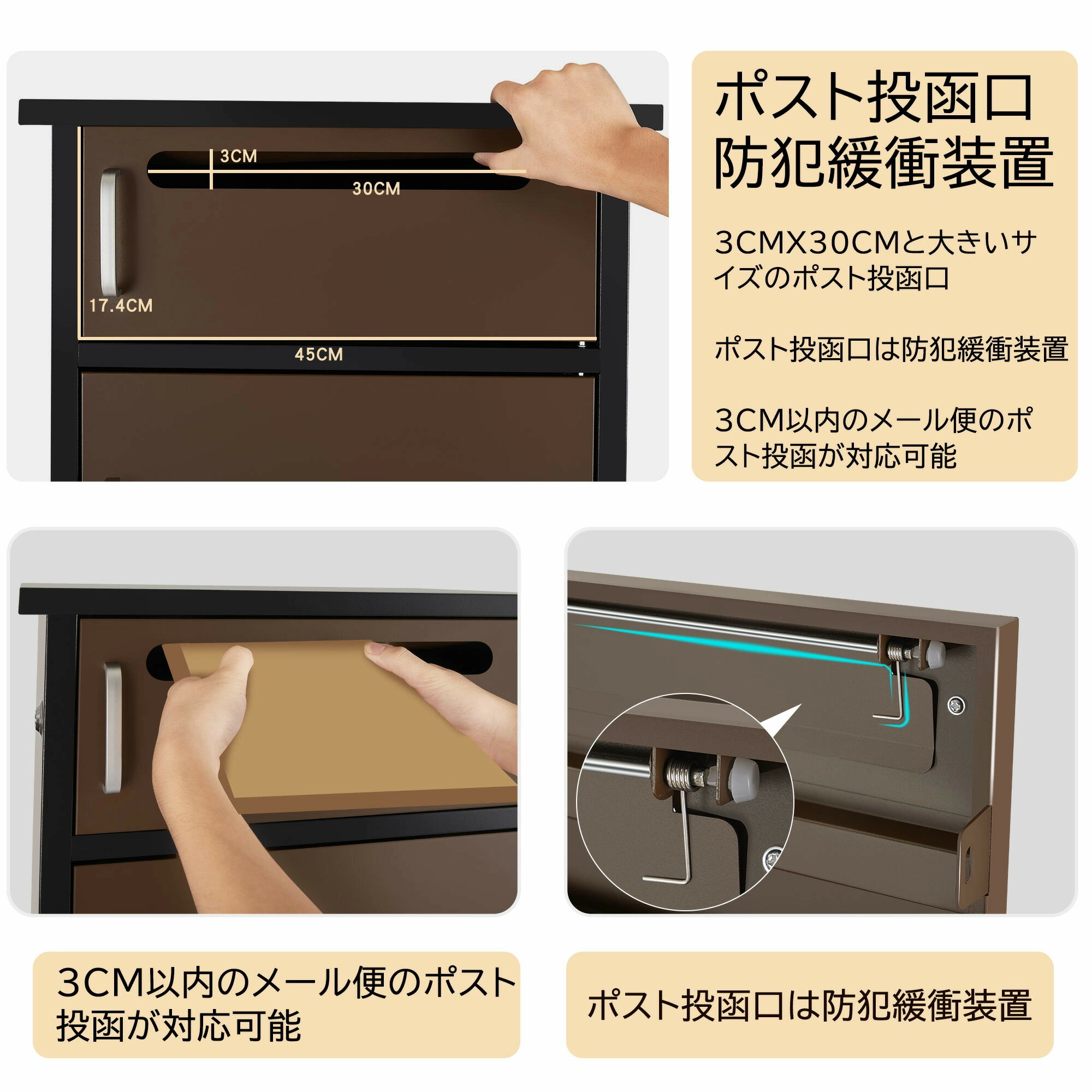 組立完成品) TOOLS LIFE 宅配ボックス（中）THBOX-1-1