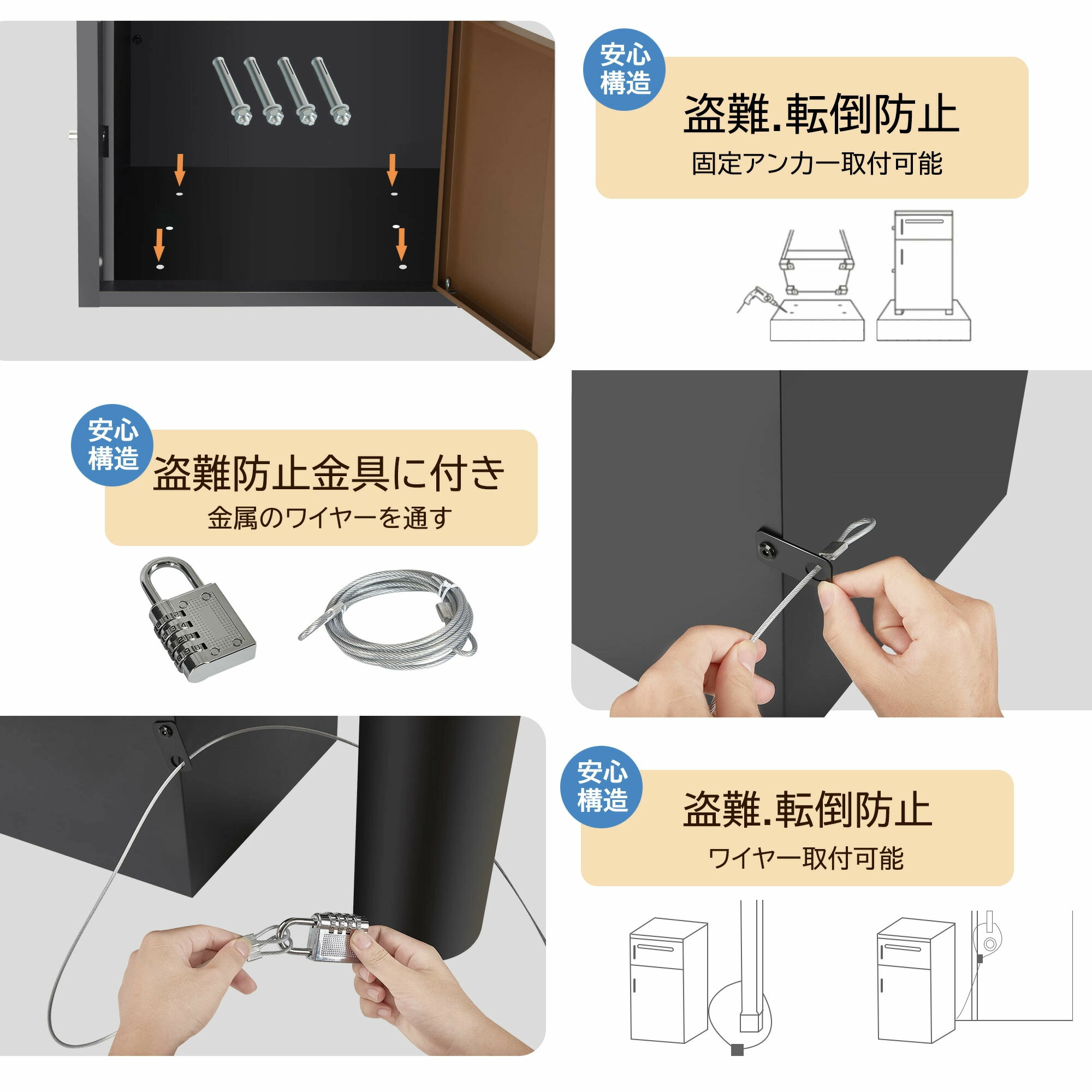 (組立完成品) TOOLS LIFE 宅配ボックス（中）THBOX-1-1