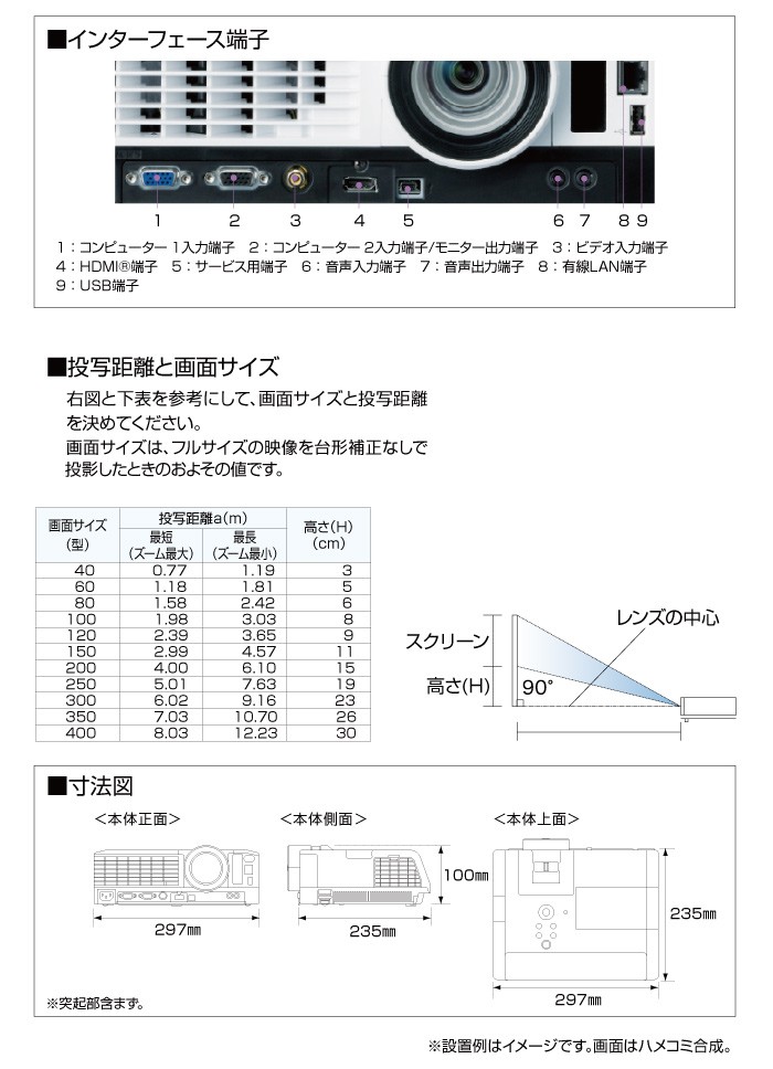 メーカー在庫限り リコー RICOH PJ WX3351N プロジェクター : pj