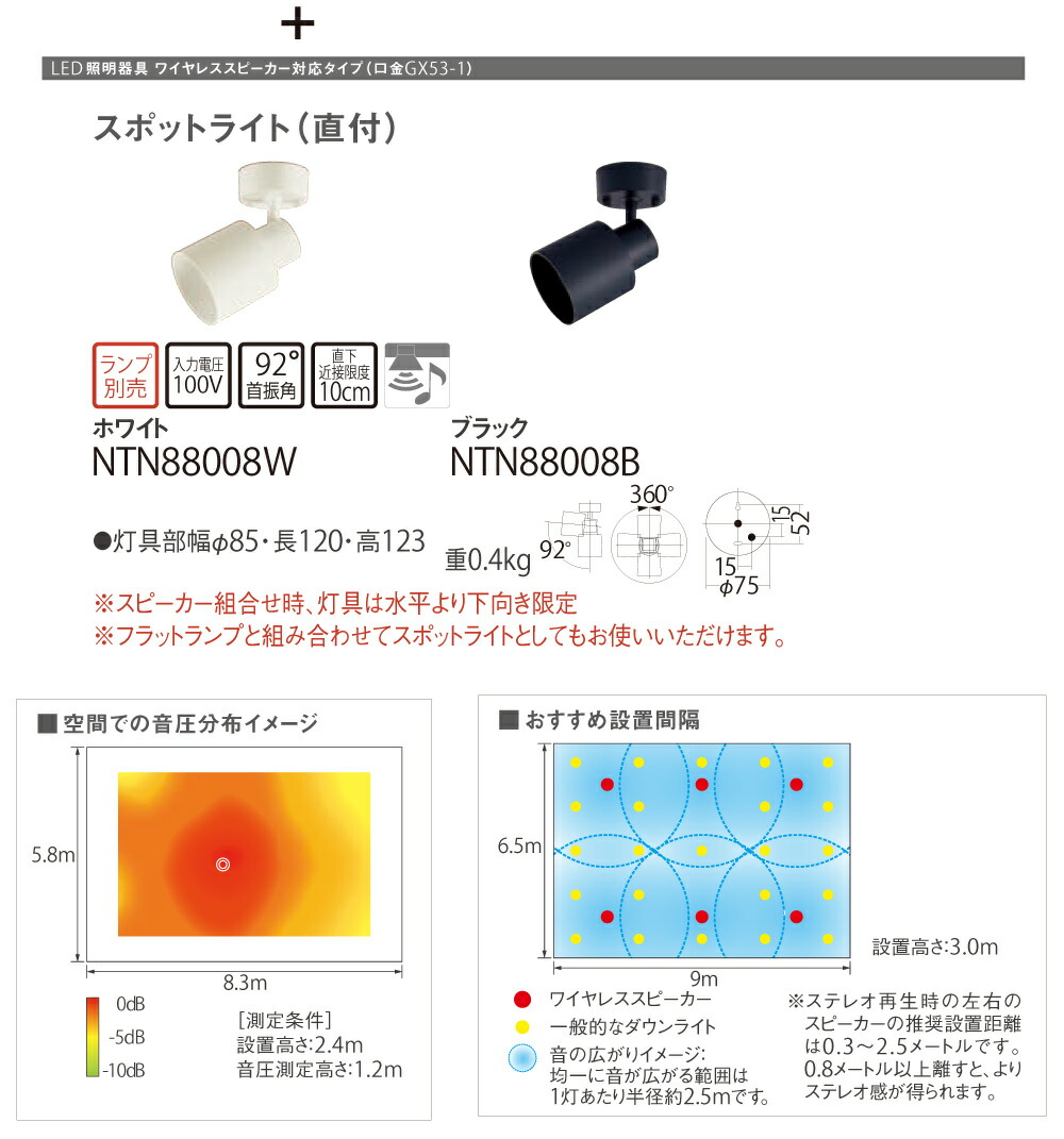 パナソニック 天井直付型LED照明器具＋ワイヤレススピーカー（白）XNT0008W : xnt0008w : トップジャパンYahoo!店 - 通販  - Yahoo!ショッピング