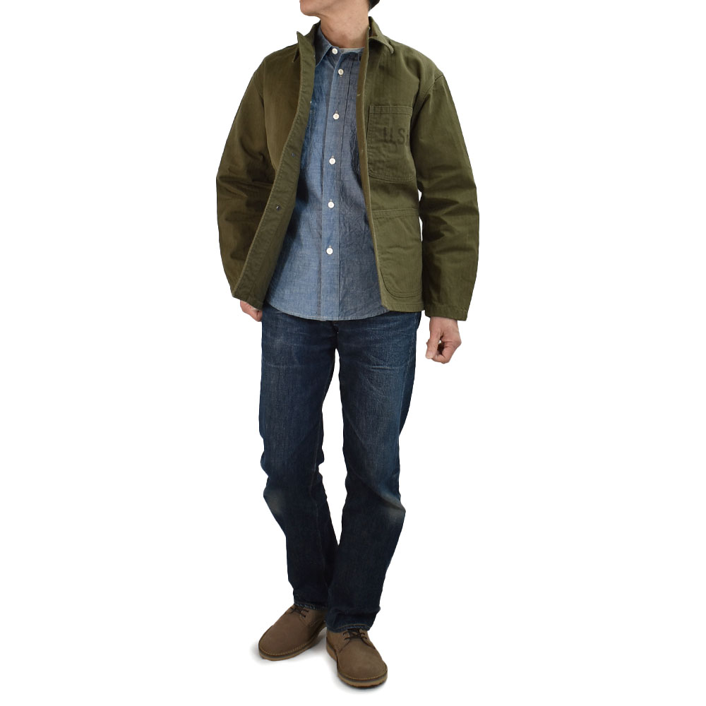 コリンボ COLIMBO ジャケット NAVAL WORK JKT. N-3 TYPE HERRINGBONE