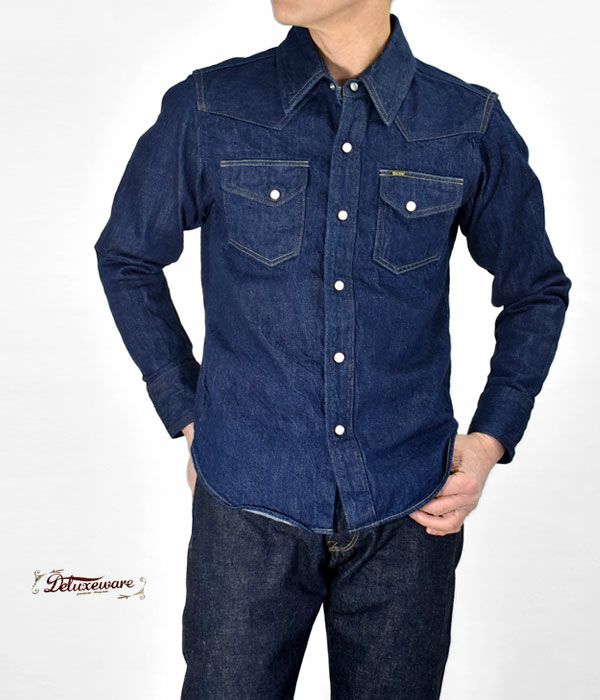 DELUXEWARE（デラックスウエア） デニムシャツ 長袖シャツ WILDMAN