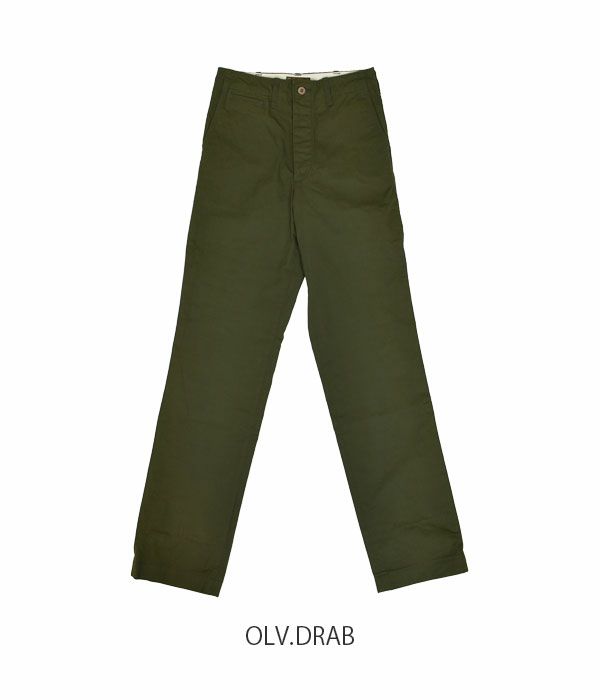 メンズ チノパンツ デラックスウエア (DELUXEWARE) 46-CHINO TROUSERS チノトラウザーズ OLV.DRAB 946A