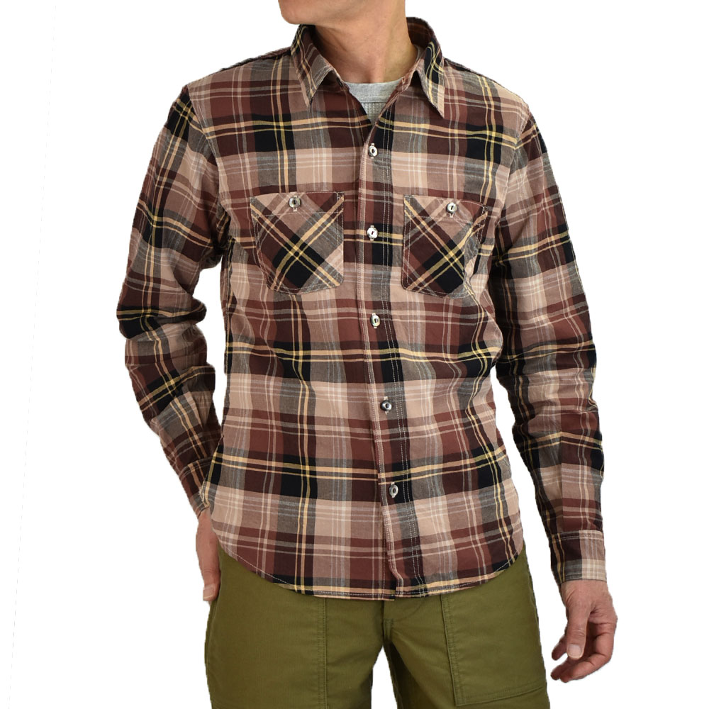 Demim&SupplyRarphLauren(USA)ビンテージチェックシャツ DELUXEWARE（デラックスウエア） シャツ VINTAGE RED CHECK 長袖