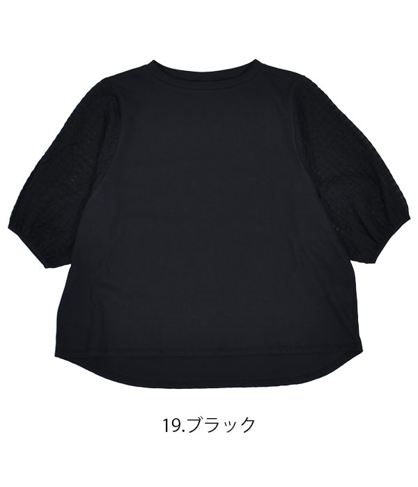 ファヌル FANEUIL Tシャツ ディペンド天竺 カットソー 5分袖Tシャツ 半袖Tシャツ ブラウス F5723204｜topjimmy｜03