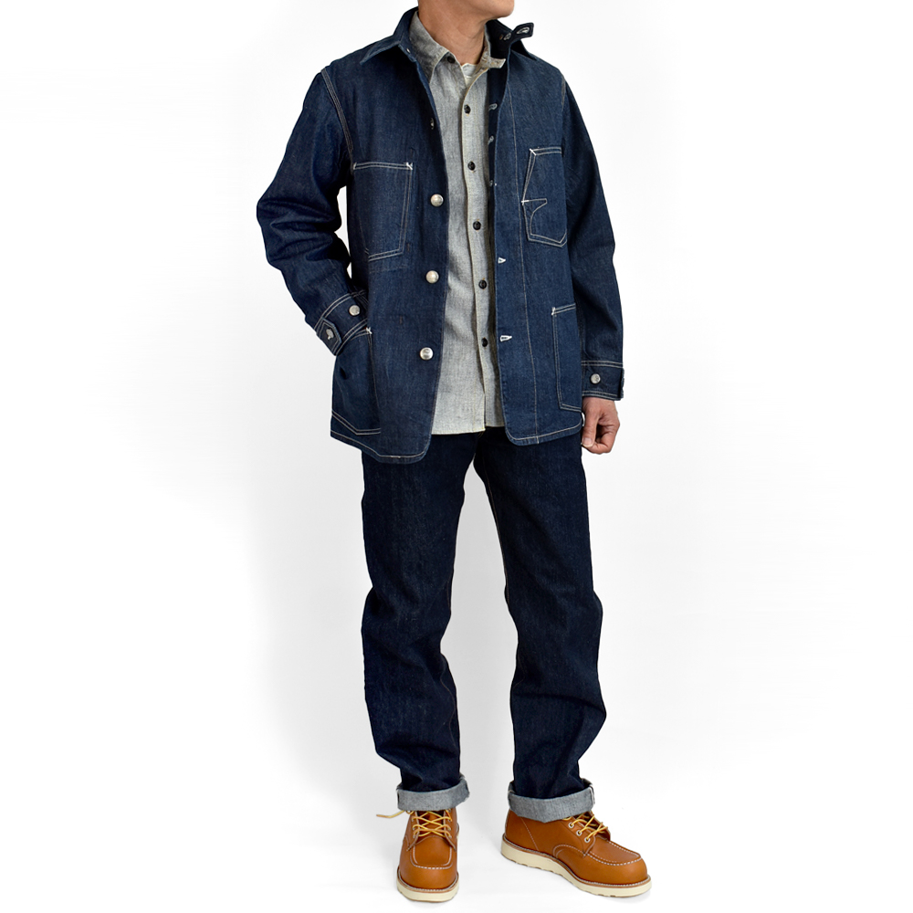 FREE WHEELERS Ironalls デニム　カバーオール 　サイズ42 フリーホイーラーズ（FREEWHEELERS） カバーオール FREEWHEELERS THE