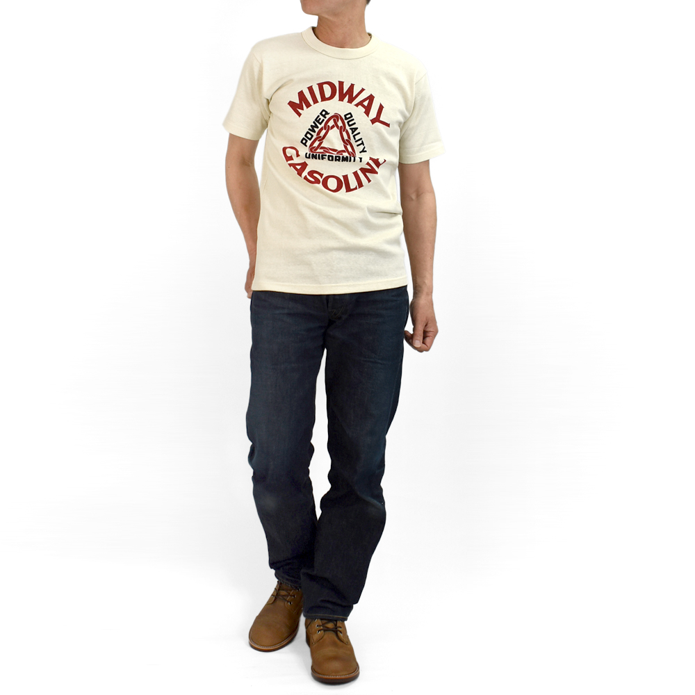 フリーホイーラーズ FREEWHEELERS tシャツ MIDWAY GASOLINE