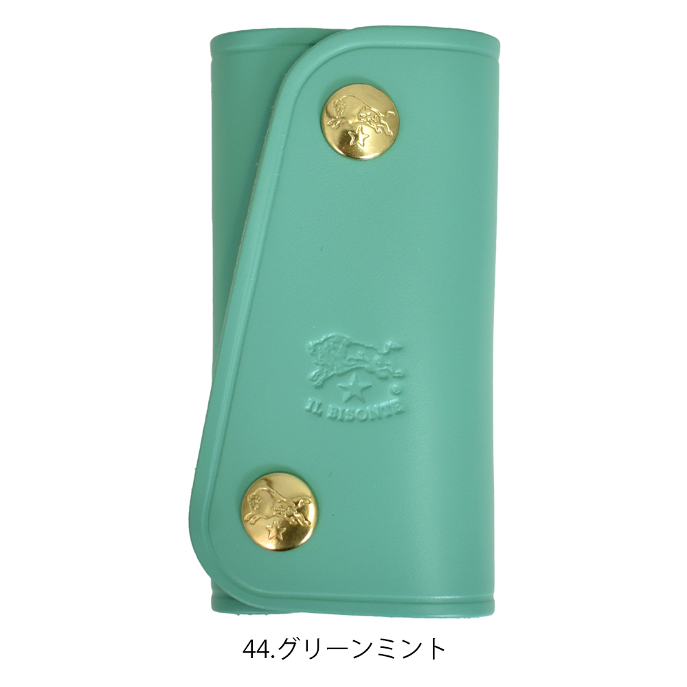 IL BISONTE ペパーミントグリーン レザーキーケース IL BISONTE（イルビゾンテ） キーケース 限定カラー レザーキーケース