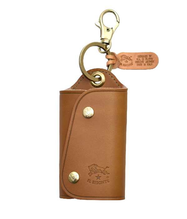 ゆうです！イルビゾンテ キーケースパース IL BISONTE IL BISONTE イルビゾンテ キーケース レザーワイドキーケース メンズ