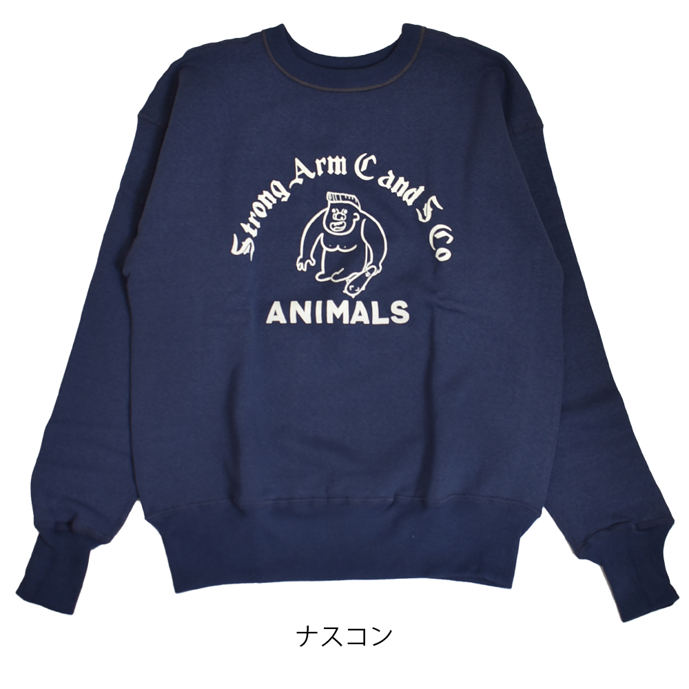 JG-CS14 Classic Crew Sweat プリント John Gluckow x Warehouse