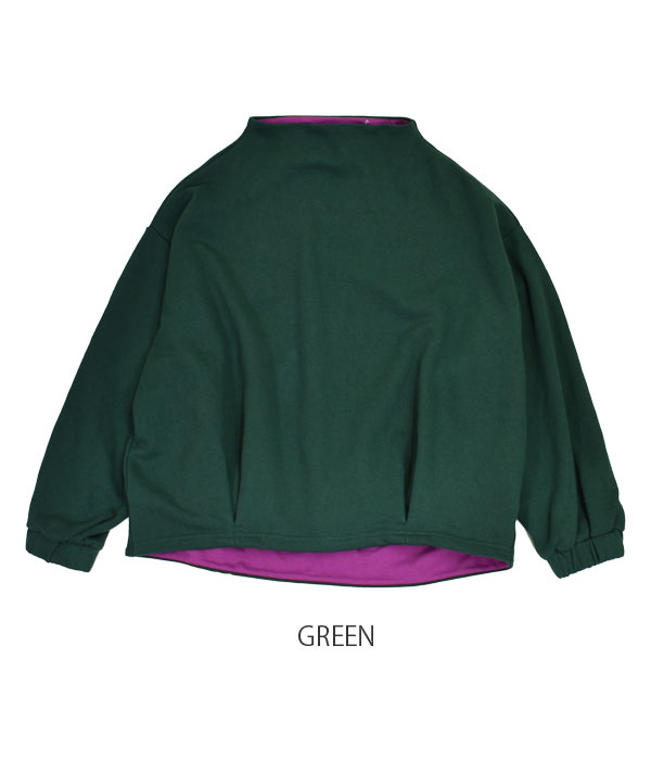 ケレン KELEN スウェット BY COLOR MOCK NECK TOPS "POWL" 長袖カットソー トレーナー LKL22FBL7