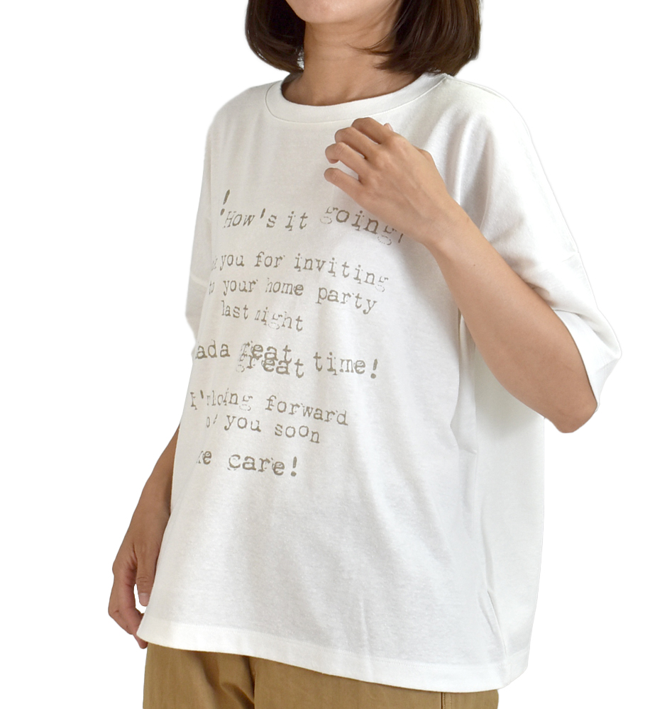 mao made（マオメイド） MAOMADE tシャツ タイプライター ロゴ お手紙