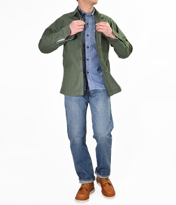 orslow オアスロウ US ARMY FATIGUE SHIRTS サイズ1 orSlow - 【残り一点】U.S Army Fatigue Shirt(USED WASH) | ACRMTSM
