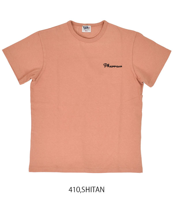 フェローズ PHERROW'S Tシャツ 半袖刺繍プリントTシャツ 23S-PTP2 メール便発送対応可能｜topjimmy｜04