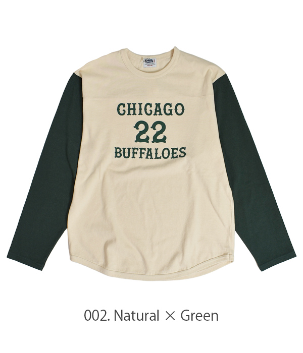 フェローズ PHERROW'S tシャツ 長袖Tシャツ -CHICAGO BUFFALOES 22- フットボールTシャツ ロンT 23W-PLFT1