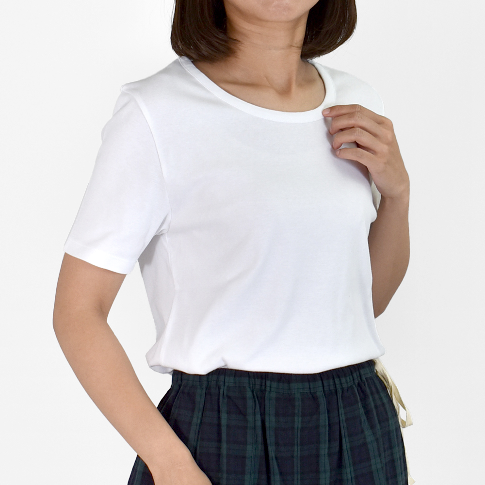 ポンデシャロン PONT DE CHALONS 半袖Tシャツ トロワ半袖PO コットンTシャツ ワンポイント刺繍 日本製 22413222 メール便発送対応可能 Pont de Chalons ポンデシャロン PONT DE CHALONS 半袖Tシャツ