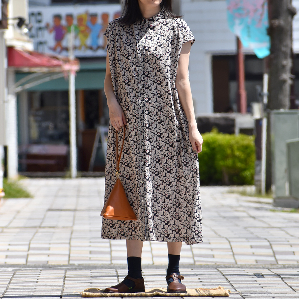 PONT DE CHALONS ベージュロングワンピース Pont de Chalons 10%OFFクーポン ワンピース レディース ポンデ
