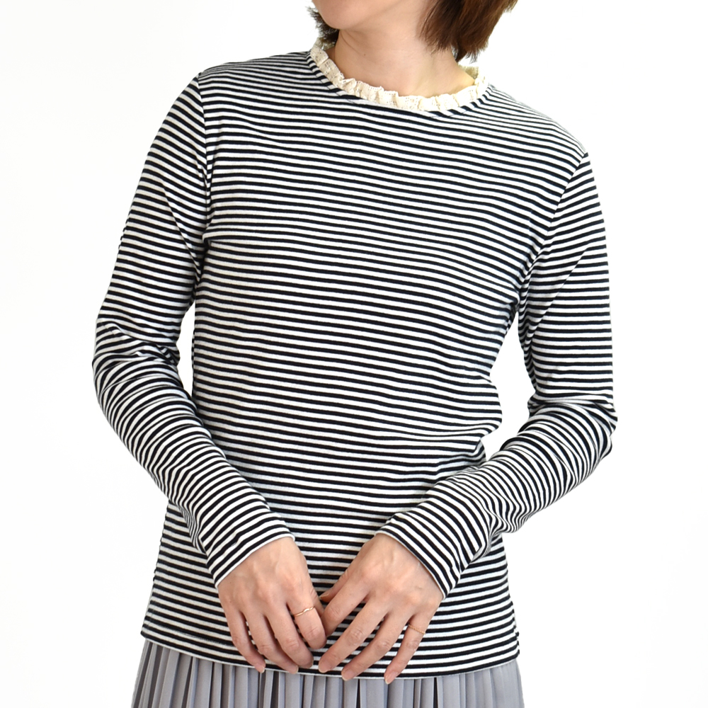 Pont de Chalons（ポンデシャロン） 長袖Tシャツ 日本製 トロワ 
