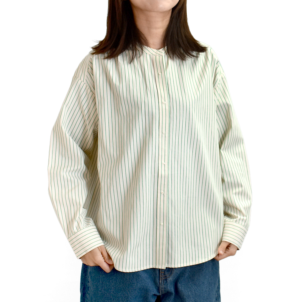 Pont de Chalons（ポンデシャロン） ブラウス 刺繍ボタンシャツ 長袖