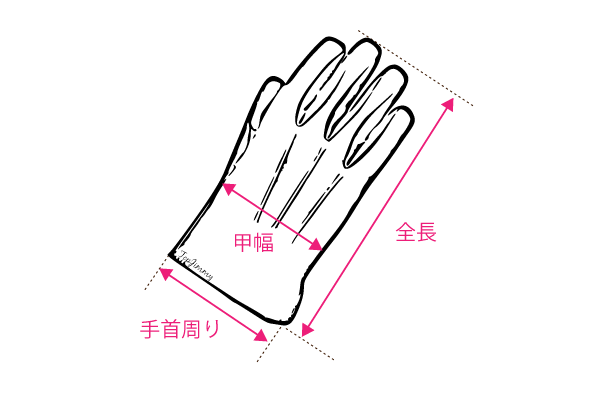手袋・グローブの測り方