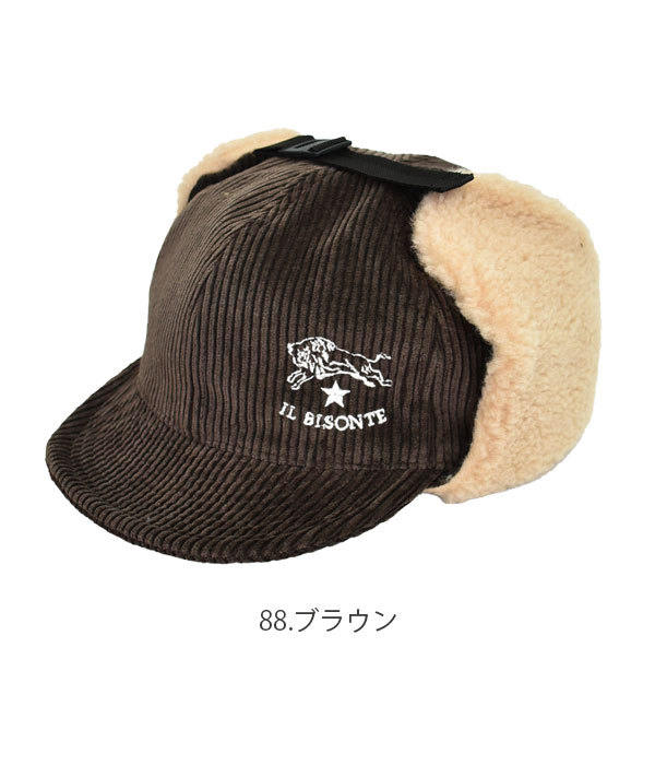 レディース キャップ イルビゾンテ (IL BISONTE) CORDUROY CAP 帽子 