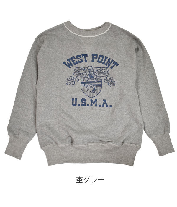 メンズ 長袖スウェット ウエアハウス (WAREHOUSE) WEST POINT プリント