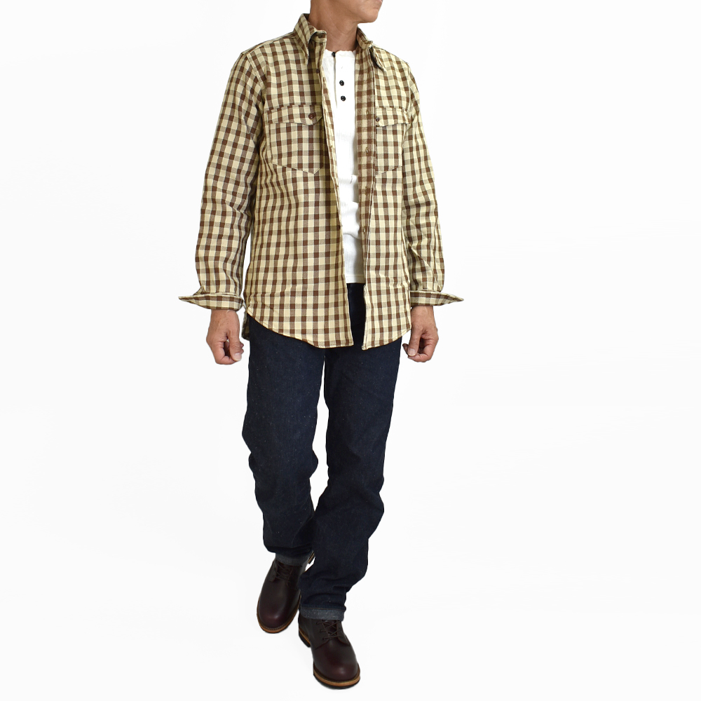 WAREHOUSE（ウエアハウス） シャツ LONG HORN TYPE FLANNEL WESTERN