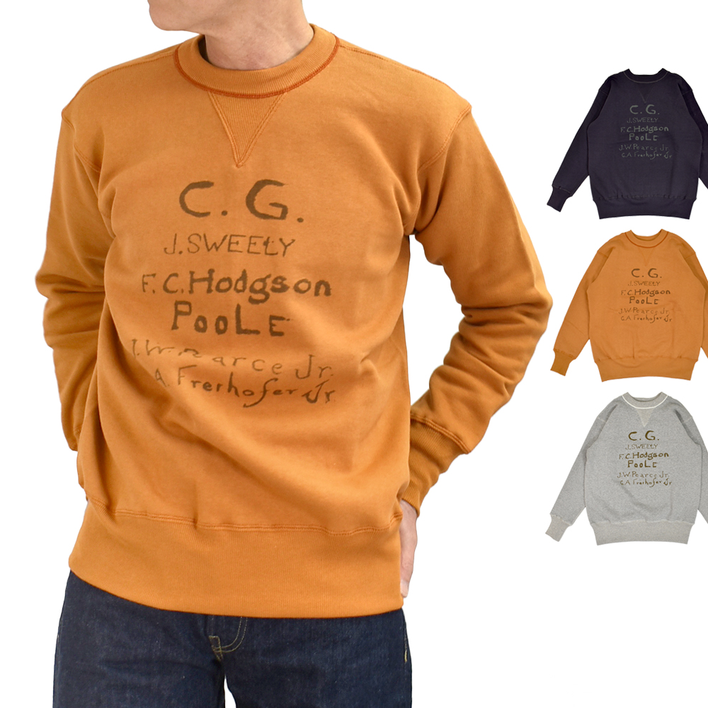 WAREHOUSE（ウエアハウス） 長袖スウェット Lot 403 C.G. プリント