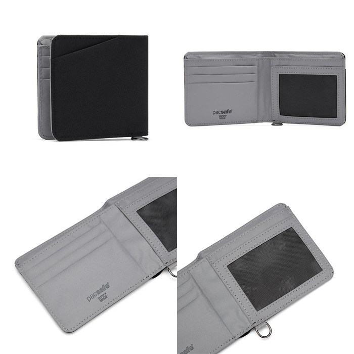 パックセーフ PacSafe RFIDバイフォールドウォレット ジェットブラック 12970380130000