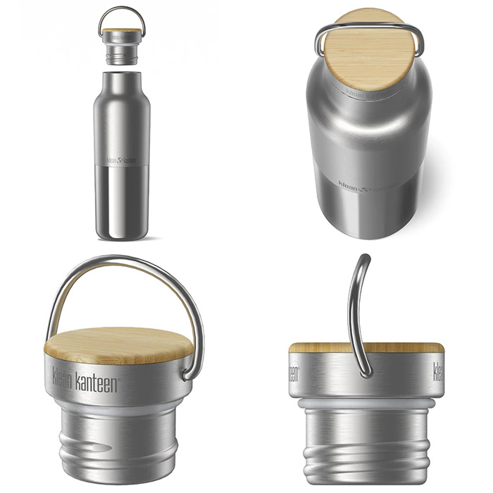 クリーンカンティーン Klean Kanteen クラシック バンブー ブラッシュドステンレス