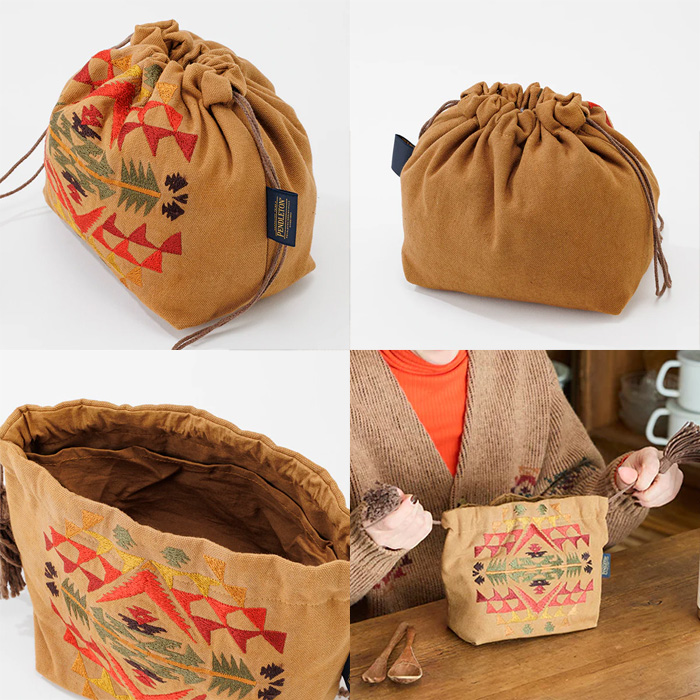 ペンドルトン PENDLETON エンブロイダリーパース オータムバーチブラウン 19802622147000