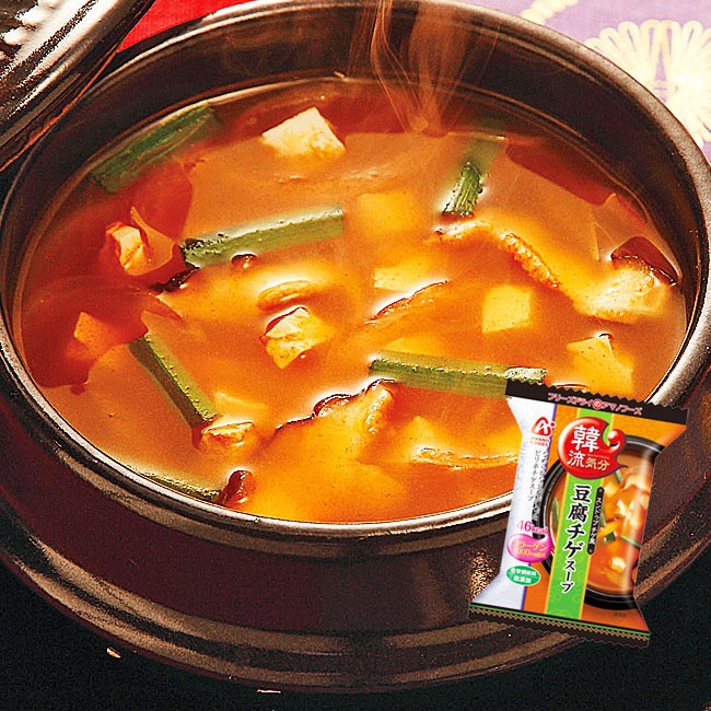 豆腐チゲスープ、調理イメージ