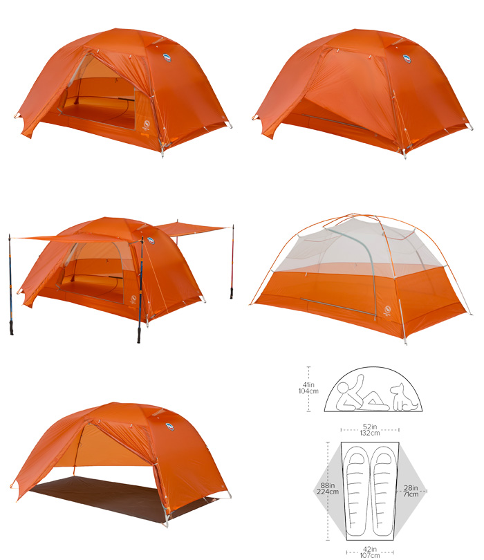 ビッグアグネス Big Agnes コッパースプールUL2 タンジェロ BA-TCSUL-225T