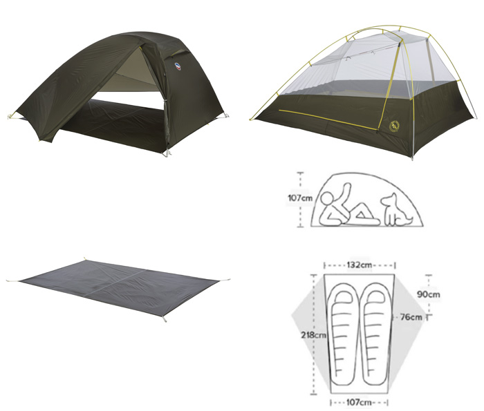 ビッグアグネス Big Agnes クラッグ レイク SL2 TCLSL223