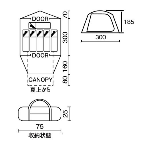 Toppin コールマン タフワイドドームiv 300 スタートパッケージ