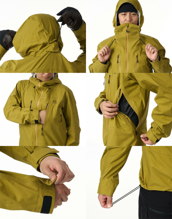 ファイントラック エバーブレスプリモジャケット オリーブイエロー FAM0241-OVYL