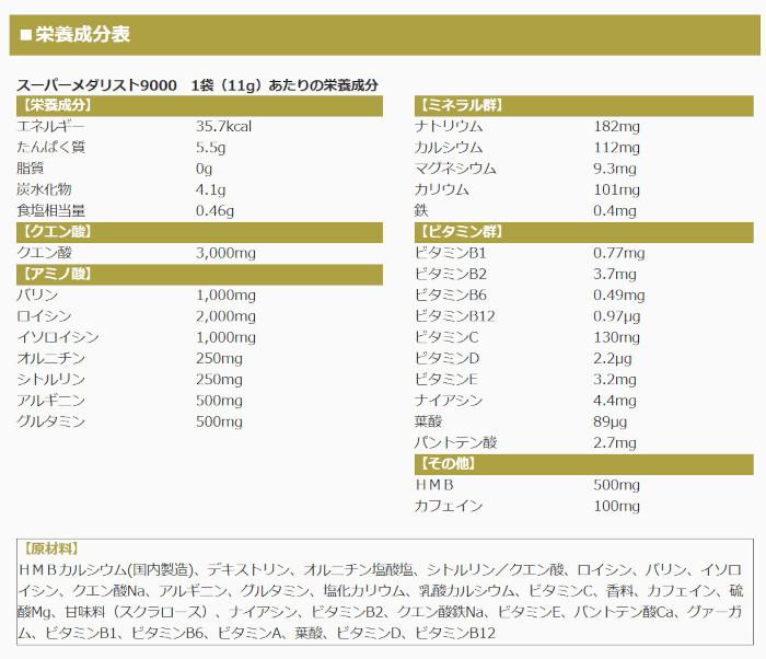 アリスト ARIST スーパーメダリスト 11g×8袋入 88914