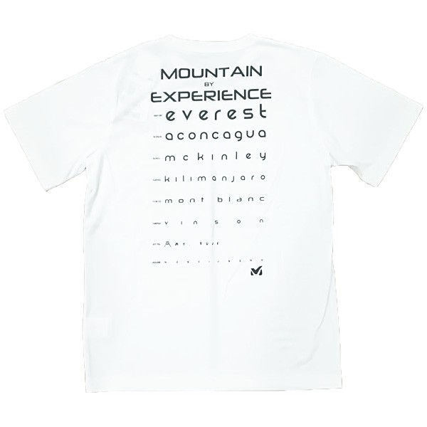 ミレー MILLET BKセブンサミットプラスTシャツ 男性用 ホワイト Mサイズ MIV0897-0020