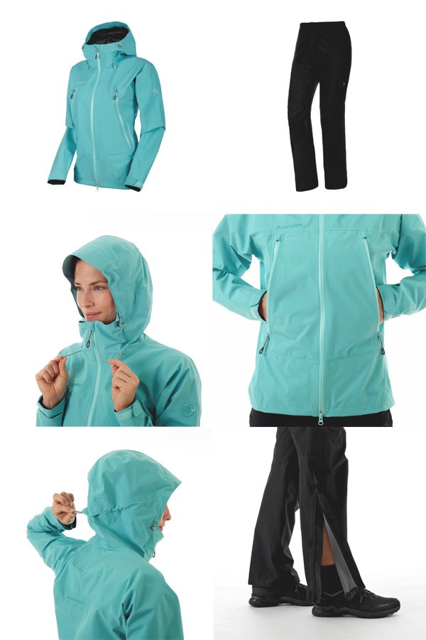 マムート Climate Rain-Suit AF Women ウォーター/ブラック 1010-26561-50218