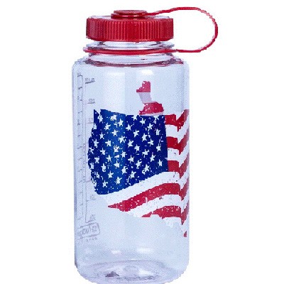 ナルゲン NALGENE ボトル 広口1.0L Tritan クリア/USA フラッグ 91240