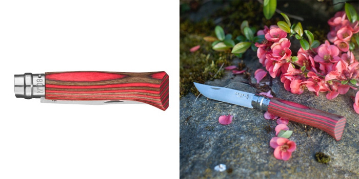 オピネル OPINEL ラミネーテッドバーチ No.8 レッド 41816